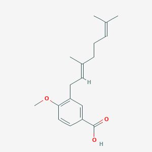 molecular formula C18H24O3 B141052 3-Geranyl-4-methoxybenzoic acid 