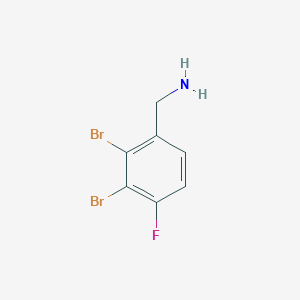 molecular formula C7H6Br2FN B1410522 2,3-Dibromo-4-fluorobenzylamine CAS No. 1803716-18-8