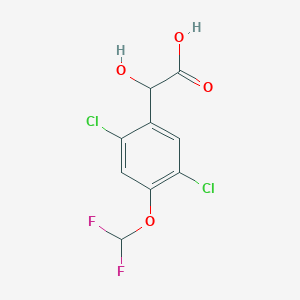 molecular formula C9H6Cl2F2O4 B1410525 2,5-Dichloro-4-(difluoromethoxy)mandelic acid CAS No. 1807185-11-0
