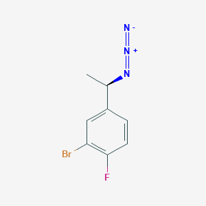 molecular formula C8H7BrFN3 B1410529 4-[(1R)-1-叠氮乙基]-2-溴-1-氟苯 CAS No. 1604467-16-4