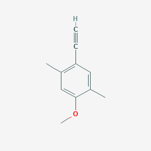 molecular formula C11H12O B1410535 1-Ethynyl-4-methoxy-2,5-dimethylbenzene CAS No. 1565645-14-8