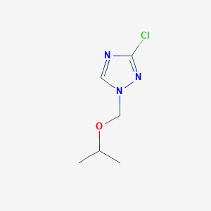 molecular formula C6H10ClN3O B1410539 3-Chloro-1-(isopropoxymethyl)-1H-1,2,4-triazole CAS No. 1807982-70-2