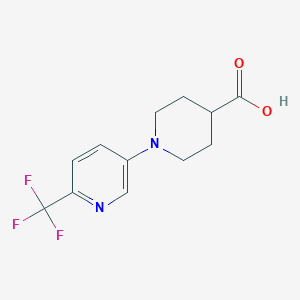 molecular formula C12H13F3N2O2 B1410541 1-[6-(三氟甲基)吡啶-3-基]哌啶-4-羧酸 CAS No. 1823183-74-9