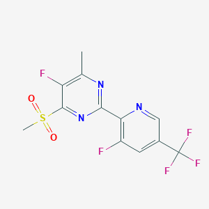 5-Fluoro-2-(3-fluoro-5-(trifluoromethyl)pyridin-2-yl)-4-methyl-6-(methylsulfonyl)pyrimidine