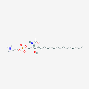 molecular formula C25H51N2O6P B14105510 N-acetyl-D-erythro-sphingosylphosphorylcholine 