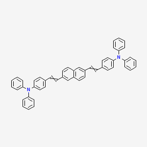 molecular formula C50H38N2 B14105525 N-BDAVBi, N-(4-((E)-2-(6-((E)-4-(diphenylaMino)styryl)naphtha 