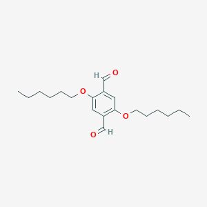 molecular formula C20H30O4 B141056 2,5-Bis(hexyloxy)terephthalaldehyde CAS No. 151903-52-5