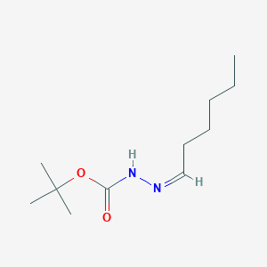 molecular formula C11H22N2O2 B14105645 tert-butyl N-[(Z)-hexylideneamino]carbamate 