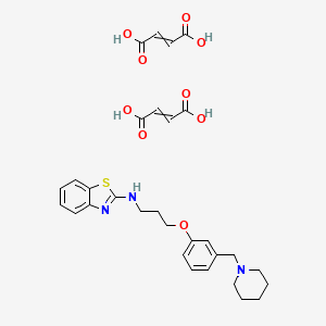 molecular formula C30H35N3O9S B14105724 Zolantidine (dimaleate) 