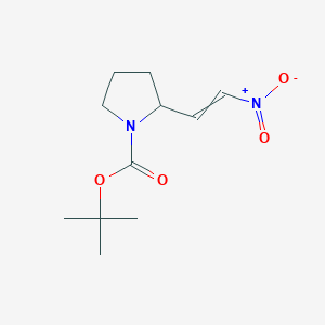 molecular formula C11H18N2O4 B14105816 tert-butyl 2-(2-nitroethenyl)pyrrolidine-1-carboxylate 
