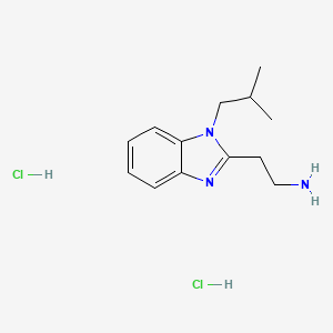 molecular formula C13H21Cl2N3 B1410585 [2-(1-Isobutyl-1H-benzimidazol-2-yl)ethyl]amine dihydrochloride CAS No. 1993232-10-2
