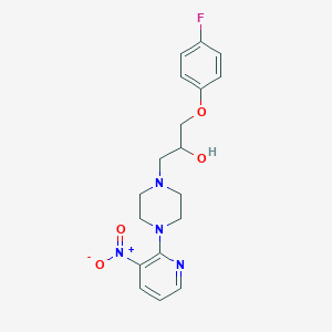 molecular formula C18H21FN4O4 B1410589 1-(4-氟苯氧基)-3-(4-{3-[羟基(氧化)氨基]-吡啶-2-基}哌嗪-1-基)丙烷-2-醇 CAS No. 1858255-69-2