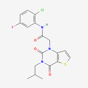 molecular formula C18H17ClFN3O3S B14105937 N-(2-chloro-5-fluorophenyl)-2-[3-(2-methylpropyl)-2,4-dioxo-3,4-dihydrothieno[3,2-d]pyrimidin-1(2H)-yl]acetamide 