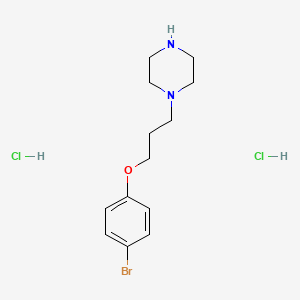 molecular formula C13H21BrCl2N2O B1410595 1-(3-(4-Bromophenoxy)propyl)piperazine dihydrochloride CAS No. 1956325-78-2