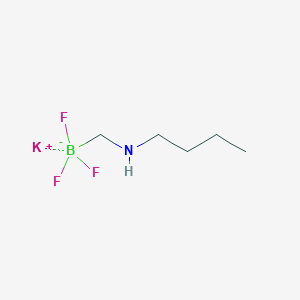 molecular formula C5H12BF3KN B14105978 Potassium ((butylamino)methyl)trifluoroborate CAS No. 888711-51-1