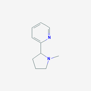 molecular formula C10H14N2 B014106 Pyridine, 2-(1-methyl-2-pyrrolidinyl)- CAS No. 23950-04-1