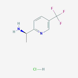 molecular formula C8H10ClF3N2 B1410605 (R)-1-(5-(Trifluoromethyl)pyridin-2-yl)ethanamine hydrochloride CAS No. 1956437-55-0