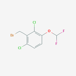molecular formula C8H5BrCl2F2O B1410606 2,6-Dichloro-3-(difluoromethoxy)benzyl bromide CAS No. 1803831-63-1