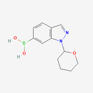 1-(Tetrahydro-2H-pyran-2-yl)-1H-indazol-6-yl-6-boronic acid