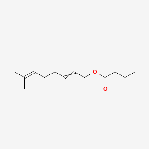 molecular formula C15H26O2 B14106163 Geranyl 2-methyl butyrate 