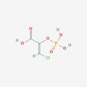 molecular formula C3H4ClO6P B141062 (Z)-3-Chloro-2-(phosphonooxy)-2-propenoic acid CAS No. 126582-77-2