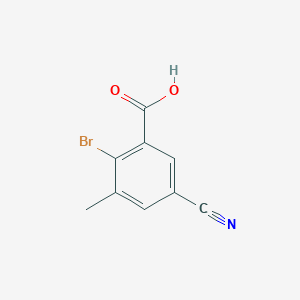 2-Bromo-5-cyano-3-methylbenzoic acid