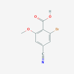 2-Bromo-4-cyano-6-methoxybenzoic acid