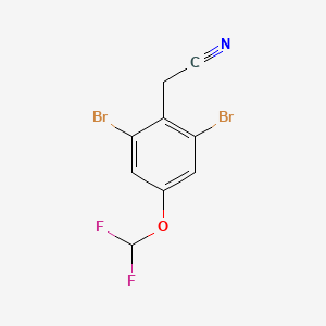 2,6-Dibromo-4-(difluoromethoxy)phenylacetonitrile