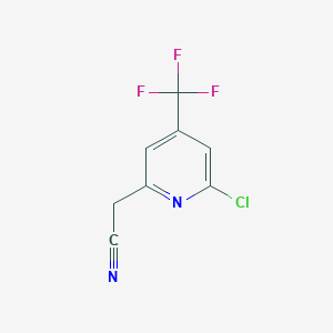 2-Chloro-4-(trifluoromethyl)pyridine-6-acetonitrile