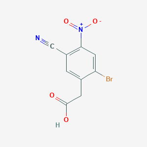 2-(2-Bromo-5-cyano-4-nitrophenyl)acetic acid