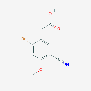 2-(2-Bromo-5-cyano-4-methoxyphenyl)acetic acid