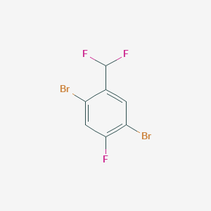 B1410673 2,5-Dibromo-4-fluorobenzodifluoride CAS No. 1807181-61-8