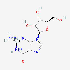 2'-Deoxyguanosine-13C,15N2