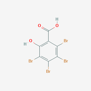 molecular formula C7H2Br4O3 B14107382 2,3,4,5-Tetrabromo-6-hydroxybenzoic acid CAS No. 35754-69-9