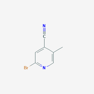 molecular formula C7H5BrN2 B1410752 2-Bromo-5-methylisonicotinonitrile CAS No. 1805596-85-3