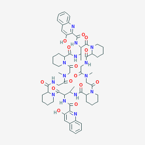 molecular formula C62H78N14O14 B141077 Quinaldopeptin CAS No. 130743-07-6