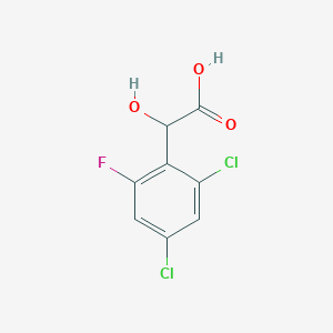 molecular formula C8H5Cl2FO3 B1410782 2,4-Dichloro-6-fluoromandelic acid CAS No. 1804886-62-1