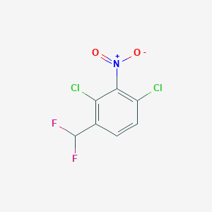 molecular formula C7H3Cl2F2NO2 B1410785 2,4-Dichloro-3-nitrobenzodifluoride CAS No. 1804897-31-1
