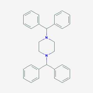 molecular formula C₃₀H₃₂Cl₂N₂ B141080 1,4-Dibenzhydrylpiperazine CAS No. 56265-29-3