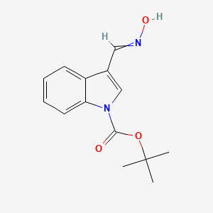 molecular formula C14H16N2O3 B14108286 Tert-butyl 3-(hydroxyiminomethyl)indole-1-carboxylate 