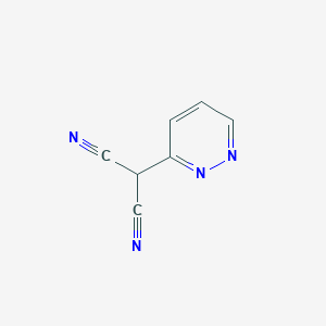 molecular formula C7H4N4 B1410863 2-(Pyridazin-3-yl)malononitrile CAS No. 1803595-64-3