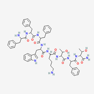 molecular formula C61H75N11O10 B14108786 Fffwktft 