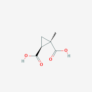 molecular formula C6H8O4 B141089 (1R,2S)-1-methylcyclopropane-1,2-dicarboxylic acid CAS No. 148261-95-4