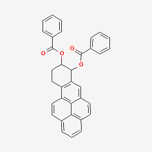 molecular formula C34H24O4 B14108978 trans-7,8,9,10-Tetrahydro-benzo[a]pyrene-7,8-diol Dibenzoate 