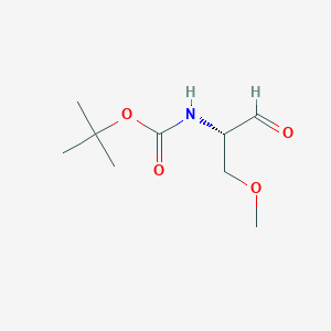 molecular formula C9H17NO4 B141091 (S)-tert-butyl (1-methoxy-3-oxopropan-2-yl)carbamate CAS No. 145296-43-1