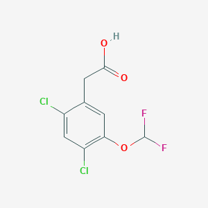 B1410916 2,4-Dichloro-5-(difluoromethoxy)phenylacetic acid CAS No. 1807178-38-6