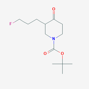 molecular formula C13H22FNO3 B1410923 tert-Butyl 3-(3-fluoropropyl)-4-oxopiperidine-1-carboxylate CAS No. 1695142-57-4