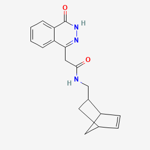 molecular formula C18H19N3O2 B14109290 N-(bicyclo[2.2.1]hept-5-en-2-ylmethyl)-2-(4-hydroxyphthalazin-1-yl)acetamide 