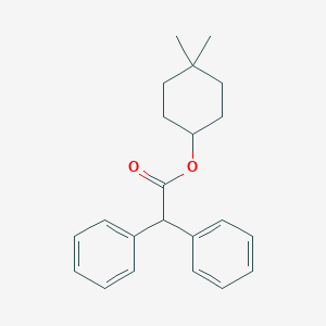 molecular formula C22H26O2 B141095 4-Diphenylacetoxy-1,1-dimethylcyclohexane CAS No. 144396-37-2