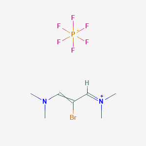 molecular formula C7H14BrF6N2P B14109672 N-[2-Bromo-3-(dimethylamino)-2-propenylidene]-N-methyl-methanaminium hexafluorophosphate 